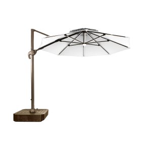 Parasol Home ESPRIT Mrkegr Lys brun 290 x 350 x 280 cm