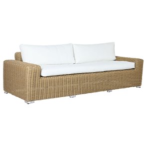 Havesofa Home ESPRIT Beige Lys brun 222 x 87 x 63 cm