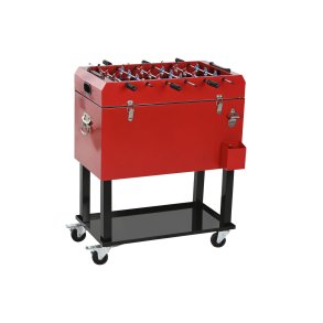 Transportabelt K�leskab Home ESPRIT Sort R�d Metal 71 x 62 x 85 cm