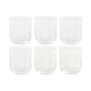 Glass�t Home ESPRIT Gennemsigtig Krystal Med relief 360 ml (6 enheder)