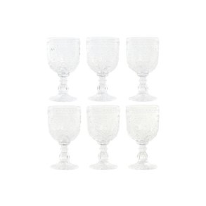 S�t med glas Home ESPRIT Gennemsigtig Krystal 270 ml (6 enheder)