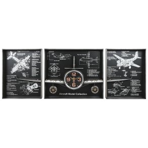 Vgur Home ESPRIT Gylden Slvfarvet Metal Fly Vintage 175 x 21 x 64 cm