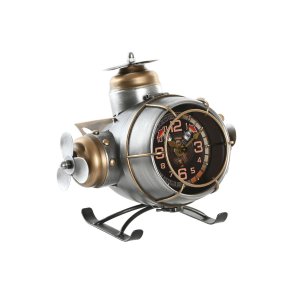 Namizna ura Home ESPRIT Gylden Slvfarvet Fly Vintage