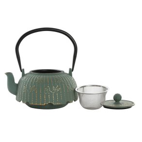 Tekande Home ESPRIT Gr�n Bambus Rustfrit st�l Jern 1 L