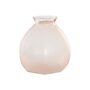 Vase Home ESPRIT Pink Krystal Moderne 28 x 28 x 27 cm