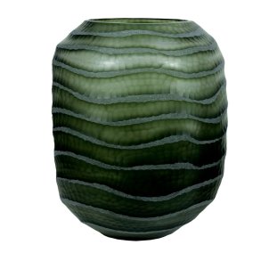Vase Home ESPRIT Grn Krystal Moderne 27 x 27 x 33 cm