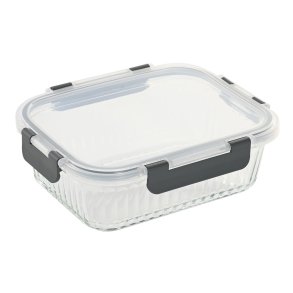 Madkasse Home ESPRIT Gennemsigtig polypropylen Borosilikatglas 1,5 L