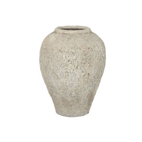 Vase Home ESPRIT Gr� Terrakotta 40 x 40 x 55 cm