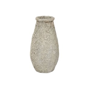 Vase Home ESPRIT Gr� Terrakotta 25 x 25 x 51 cm