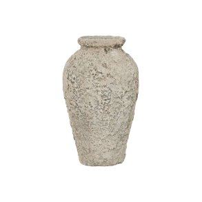 Vase Home ESPRIT Gr� Terrakotta 25 x 25 x 50 cm