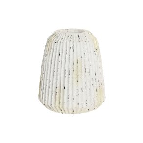 Vase Home ESPRIT Hvid Magnesium 28,5 x 28,5 x 32,5 cm