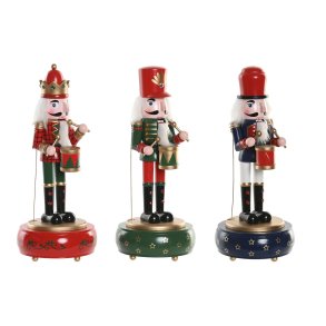 Julepynt Home ESPRIT Multifarvet N�ddekn�kker 10 x 10 x 30 cm