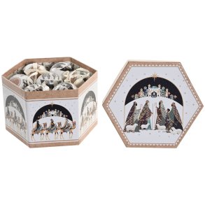 Julekugle Home ESPRIT Multifarvet PVC (14 Dele)