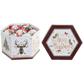 Julekugle Home ESPRIT Multifarvet PVC (14 Dele)