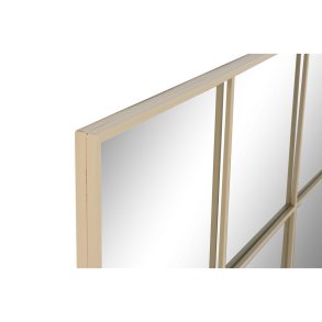 Vgspejl Home ESPRIT Beige Vindue Scandi 122 x 2 x 122 cm