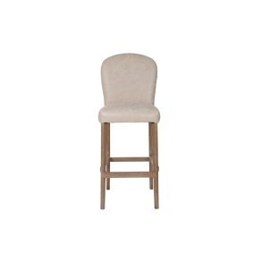 Taburet Home ESPRIT Hvid Lder