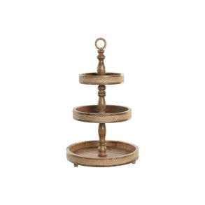 Borddekoration Home ESPRIT Brun Tov Mangotr 38 x 38 x 63 cm