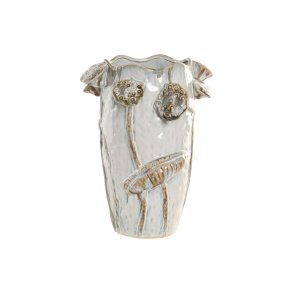 Vase Home ESPRIT Bl Hvid Keramik 27 x 27 x 35 cm