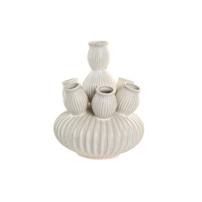 Vase Home ESPRIT Fldefarvet Keramik Middelhavet 18 x 18 x 23 cm