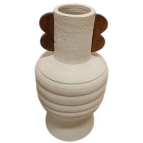 Vase Home ESPRIT Brun Beige Terrakotta Mangotr 28 x 28 x 33 cm