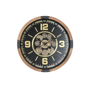 Vgur Home ESPRIT Sort Natur Krystal Fyr Loft 63,5 X 8 X 63,5 CM