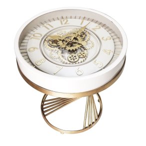 Sofabord Home ESPRIT Hvid Gylden 50 x 50 x 51 cm