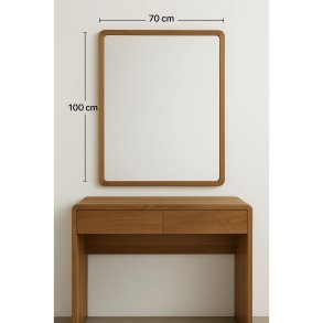 Vgspejl Home ESPRIT Brun Natur Urban 70 x 3 x 100 cm