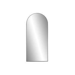 Vgspejl Home ESPRIT Sort 80 x 2 x 180 cm