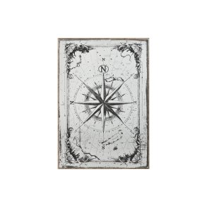 Vgspejl Home ESPRIT Sort Gylden Vintage 60 x 4 x 90 cm