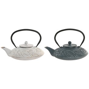 Tekande Home ESPRIT Bl� Hvid Rustfrit st�l Jern 800 ml (2 enheder)