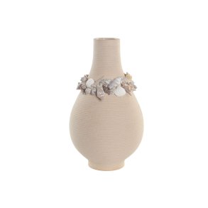 Vase Home ESPRIT Fl�defarvet Keramik Middelhavet 19 x 19 x 33 cm