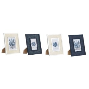 Fotoramme Home ESPRIT Hvid Marinebl� Tr� MDF S�mand Marine (4 enheder)