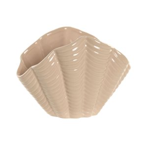 Vase Home ESPRIT Beige Stent�j Skal Middelhavet 25 X 14,5 X 17,5 CM