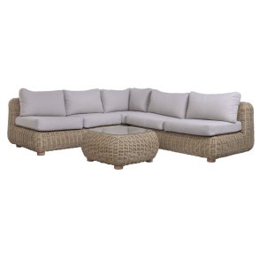 Havesofa Home ESPRIT Brun Gr� 243 X 259 X 69 CM