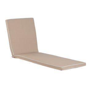 Hynde til liggestol Home ESPRIT Hvid Beige Have 190 x 60 x 5 cm