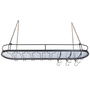 Flaskereol Home ESPRIT Sort 119 X 29 X 15 CM