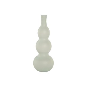 Vase Home ESPRIT Himmelbl� Genbrugsglas Middelhavet 17 x 17 x 45 cm