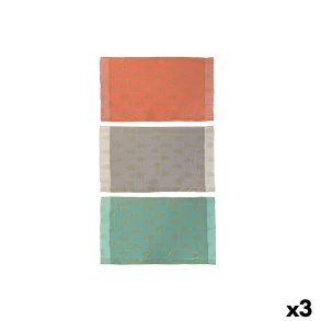 Strandh�ndkl�de Home ESPRIT Gr�n Beige Gylden Koral Polyester Bomuld (3)
