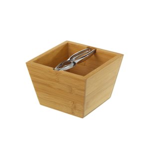 Dekorativ figur S�lvfarvet Natur Metal Bambus 16 x 16 x 11 cm