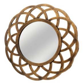 Vgspejl Gylden 40 x 2 x 40 cm