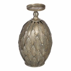 Lyseholder 15,5 x 15,5 x 28 cm Metal Slv