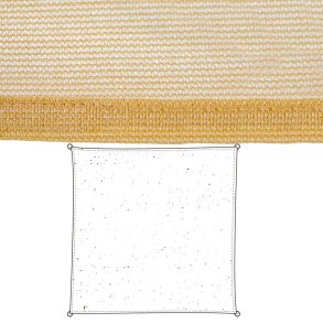 Skyggesejl Vela sombreo Beige 500 x 500 x 1 cm 500 x 1 x 500 cm