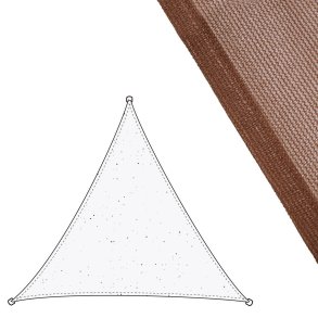 Skyggesejl Vela sombreo Chokolade 3 x 3 m 300 x 300 x 0,5 cm Markise