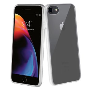 Mobilcover Muvit iPhone 7 | iPhone 8 | iPhone SE 2020 Sort Gennemsigtig iPhone SE