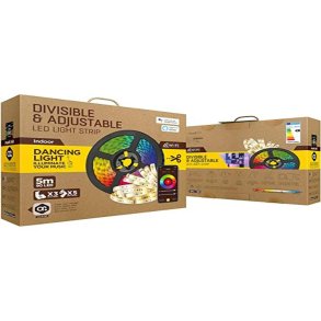 LED-b�nd Muvit MIOLST002 5 m Sort Multifarvet Gylden F