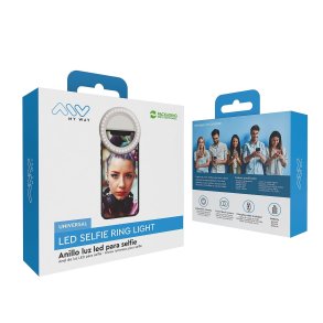 Genopladeligt Selfie Ringlys Muvit MWCHL0007 Hvid