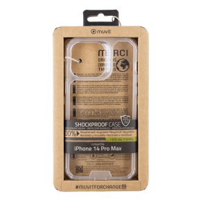 Mobilcover Muvit for Change iPhone 14 Pro Max Gennemsigtig