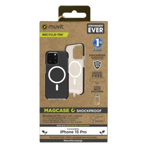 Mobilcover Muvit for Change iPhone 15 Pro Clear Magnetisk