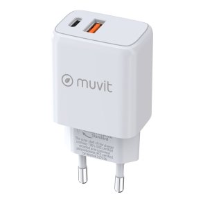 V�goplader Muvit for Change MC-215 Hvid 18 W 25 W