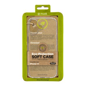 Mobilcover Muvit for Change iPhone 17 Gennemsigtig